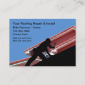 屋根と建築の修復設備 名刺 (正面)