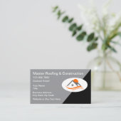 屋根と建築モダン名刺 名刺 (スタンド正面)