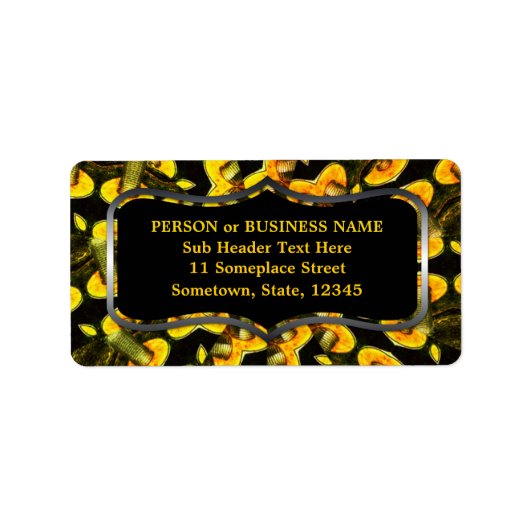 屋根ねじ金物住所 シール (正面)