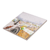 屋根のフランスのな猫 タイル (側面)