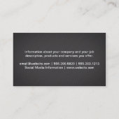 屋根のロゴ | 実在地 | レンガ壁 名刺 (裏面)