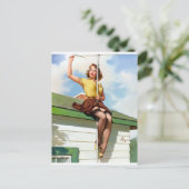 屋根の上にピン留め ポストカード (スタンド正面)