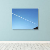 屋根の上に キャンバスプリント (インサイチュ (ウッドフロア))