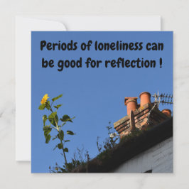 屋根の上のひまわり。