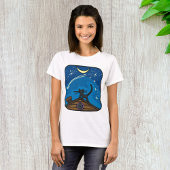 屋根の上の夜猫 Tシャツ