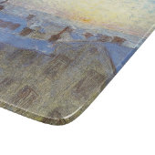 屋根の上の日の出（Eugene Jansson著） カッティングボード (角)