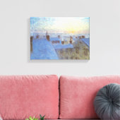 屋根の上の日の出（Eugene Jansson著） キャンバスプリント (インサイチュ (リビング))