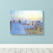 屋根の上の日の出（Eugene Jansson著） キャンバスプリント (インサイチュ (ウッドフロア))