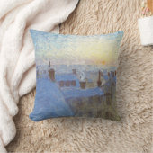 屋根の上の日の出（Eugene Jansson著） クッション (ブランケット)