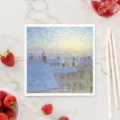 屋根の上の日の出（Eugene Jansson著） スタンダードランチョンナプキン (インサイチュ)