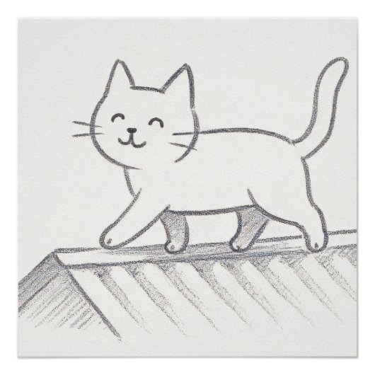 屋根の上の猫 ポスター (正面)