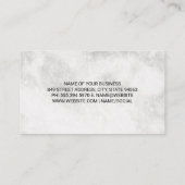 屋根の上 |ヤシの木 |大理石 名刺 (裏面)