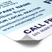 屋根の上，不動産仲介業者，不動産代理広告業者 ポスター (角)