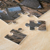 屋根の上、面積眺め、Edinbからのエジンバラのスカイライン ジグソーパズル (側面)