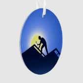 屋根の作業者 オーナメント (正面)