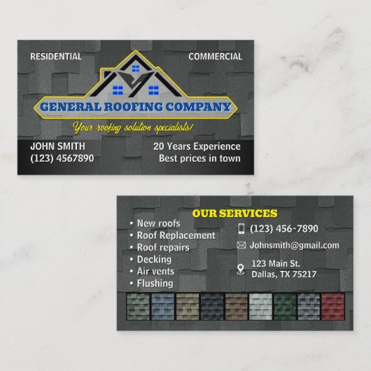 屋根の名刺 名刺 (正面/裏面)