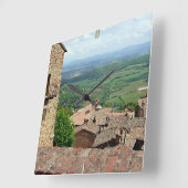 屋根の向こう1 スクエア壁時計 (傾斜)