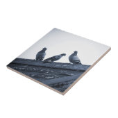 屋根の3羽のハト タイル (側面)