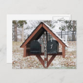 屋根はがきの下の二重のメールボックス ポストカード (正面/裏面)