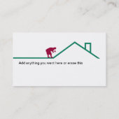 屋根ふきおよび建築 名刺 (裏面)