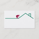 屋根ふきのサービス業カード 名刺 (裏面)