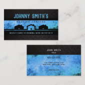 屋根ふきのスローガンの名刺 名刺 (正面/裏面)