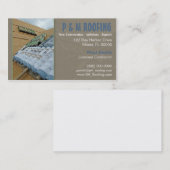 屋根ふき建築業者の名刺 名刺 (正面/裏面)