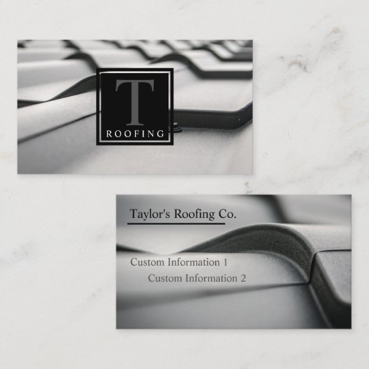 屋根ふきCo. 名刺 (正面/裏面)
