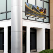 屋根カスタマイズサービス事業の詳細2 横断幕 (ビルの外側)