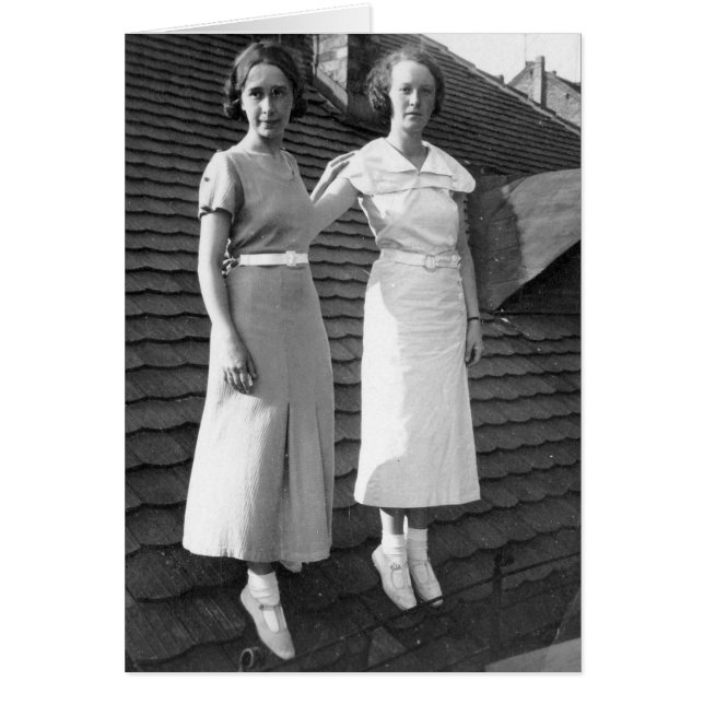 屋根カードの風変わりな女性 (正面)