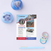 屋根サービスカスタム チラシ (シングル)