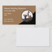 屋根サービスモダン名刺デザイン 名刺 (正面/裏面)