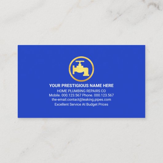 屋根スタイリッシュシンプル配管漏れ 名刺 (裏面)