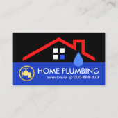 屋根スタイリッシュシンプル配管漏れ 名刺 (正面)