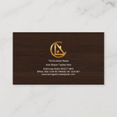 屋根スタイリッシュ看板木質組織屋根 名刺 (裏面)