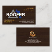 屋根スタイリッシュ看板木質組織屋根 名刺 (正面/裏面)