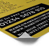 屋根スタイリッシュ、屋根、屋根工事請負業者の広告 ポスター (角)