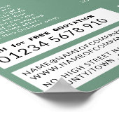 屋根タイル、屋根、屋根請負業者広告の ポスター (角)