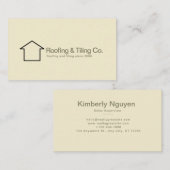 屋根モダンタイル会社のロゴ 名刺 (正面/裏面)