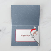 屋根上のトナカイのハプニング シーズンカード (内部)