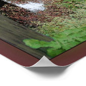 屋根付きの橋の横に ポスター (角)