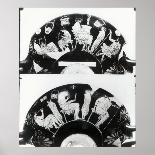 屋根付きの赤い姿杯の二望 ポスター (正面)