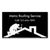 屋根付き名刺マグネット マグネット名刺 (正面)