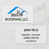 屋根付き名刺 名刺 (正面/裏面)