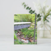 屋根付き木製ブリッジセンティネル松はがき ポストカード (スタンド正面)