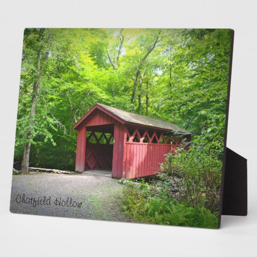 屋根付き橋プラーク フォトプラーク (側面)