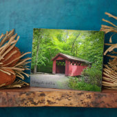 屋根付き橋プラーク フォトプラーク (側面)