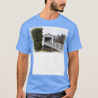 屋根付き橋入口 Tシャツ