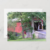 屋根付き橋郵便はがき ポストカード (正面/裏面)