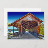 屋根付き橋 |アシュランド州スクアム川橋 ポストカード (正面/裏面)